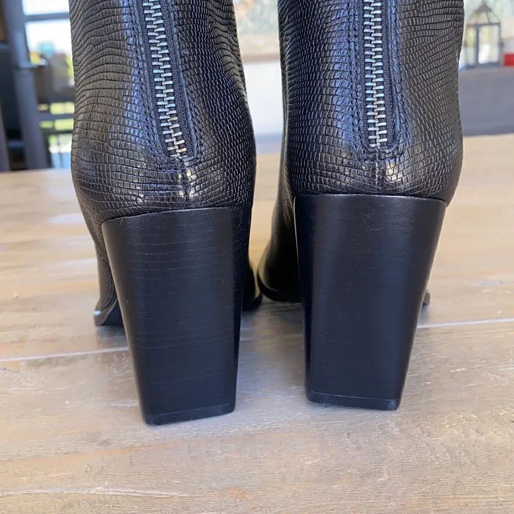 Free People Skylar Square Toe Ankle Boot US 8